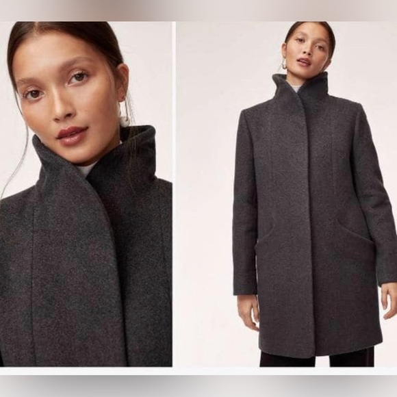 Wilfred Cocoon coat in charcoal - Picture 2 of 2